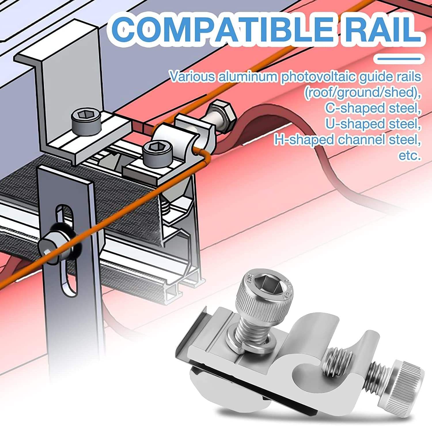 Solar Grounding Clip