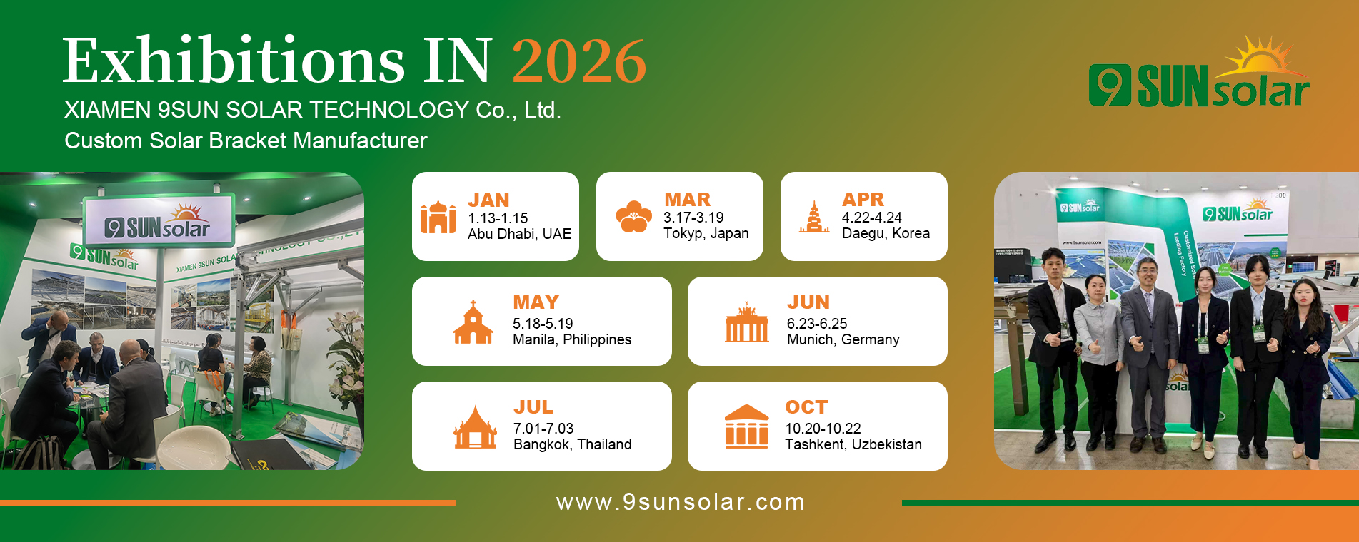 9Sun Solar-tentoonstelling