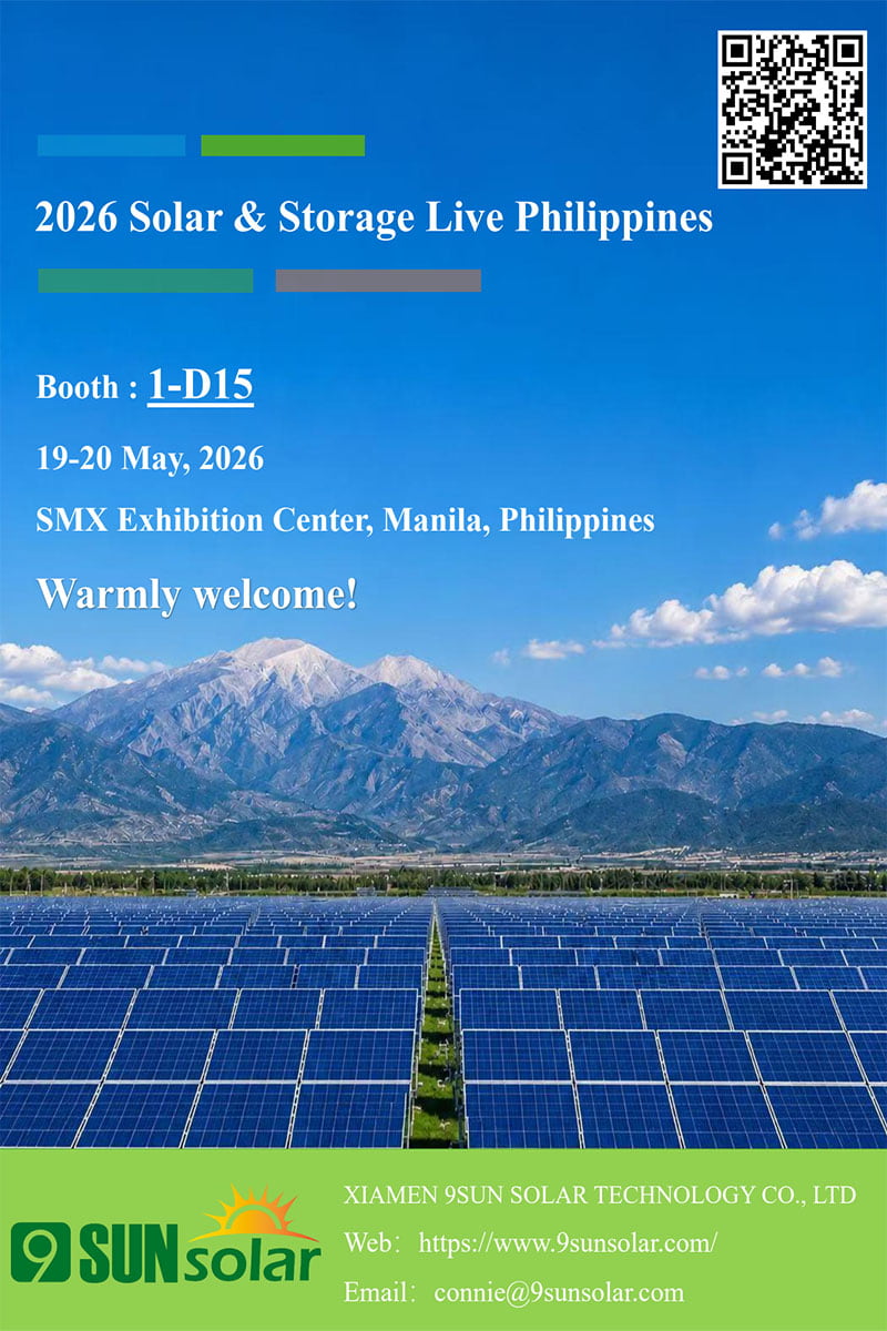 Bezoek XIAMEN 9Sunsolar op Solar & Storage Live Philippines 2026 – Stand 1-D15