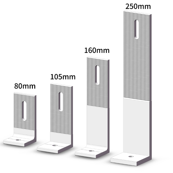 Snelle installatie van zonnepanelen (L-voets model)